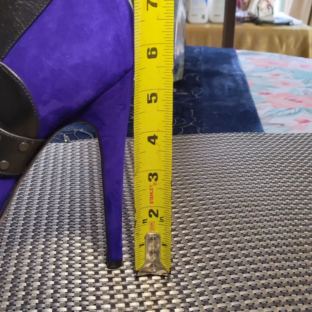 Georgina Goodman Nelson 2 Suede Purple/Black Heels